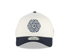 Load image into Gallery viewer, (Corduroy Crown) San Diego FC New Era MLS 9FORTY 940 Adjustable A-Frame Cap Hat Cream Crown Navy Blue Visor Navy Blue Logo