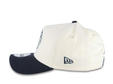 Load image into Gallery viewer, (Corduroy Crown) San Diego FC New Era MLS 9FORTY 940 Adjustable A-Frame Cap Hat Cream Crown Navy Blue Visor Navy Blue Logo