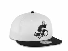 Load image into Gallery viewer, Stockton Ports New Era MiLB 59FIFTY 5950 Fitted Cap Hat White Crown Black Visor Black/Dark Gray Logo Black UV