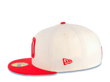 Load image into Gallery viewer, San Diego FC New Era MLS 59FIFTY 5950 Fitted Cap Hat Cream Crown Red Visor Red Logo Gray UV