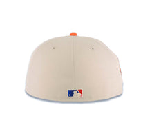 Load image into Gallery viewer, San Diego Padres New Era MLB 59FIFTY 5950 Fitted Cap Hat Stone Crown Brown Visor Brown/Orange Logo 25th Anniversary Side Patch Green UV