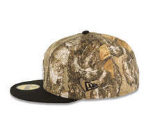 Load image into Gallery viewer, Los Angeles Dodgers New Era MLB 59FIFTY 5950 Fitted Cap Hat Real Tree Edge Camo Crown Black Visor White/Black Logo 2024 World Series Champions Side Patch