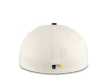 Load image into Gallery viewer, San Diego Padres New Era MLB 59FIFTY 5950 Fitted Cap Hat Cream Crown Brown Visor Yellow/Black Logo Yuki Matsui 1 Side Patch