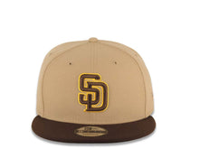 Load image into Gallery viewer, San Diego Padres New Era MLB 9FIFTY 950 Snapback Cap Hat Khaki Crown Brown Visor Brown/Yellow Logo Brown UV
