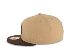 Load image into Gallery viewer, San Diego Padres New Era MLB 9FIFTY 950 Snapback Cap Hat Khaki Crown Brown Visor Brown/Yellow Logo Brown UV
