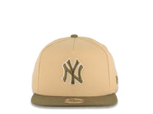 Load image into Gallery viewer, (Youth) New York Yankees New Era MLB 9FIFTY 950 Kid A-Frame Snapback Cap Hat Khaki Crown Olive Green Visor Olive Green/White Logo