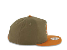 Load image into Gallery viewer, (Youth) San Diego Padres New Era MLB 9FIFTY 950 Snapback A-Frame Kid Cap Hat Olive Green Crown Light Brown Visor Light Brown/White Logo Gray UV