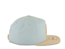 Load image into Gallery viewer, (Youth) New York Yankees New Era MLB 9FIFTY 950 Kid A-Frame Snapback Cap Hat Aqua Crown Khaki Visor Khaki/White Logo Gray UV