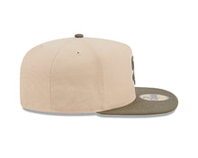 Load image into Gallery viewer, San Diego Padres New Era MLB 59FIFTY 5950 Fitted A-Frame Cap Hat Light Khaki Crown Olive Green Visor Green/White Logo (2-Tone Color Pack)