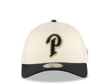 Load image into Gallery viewer, San Diego Padres New Era MLB 9FORTY 940 Adjustable A-Frame Cap Hat Cream Crown Navy Blue Visor Navy Blue/Metallic Gold Logo Gray UV