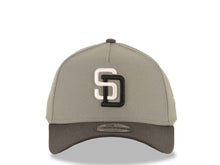 Load image into Gallery viewer, San Diego Padres New Era MLB 9FORTY 940 Adjustable A-Frame Cap Hat Gray Crown Gray Visor White/Black Logo Gray UV