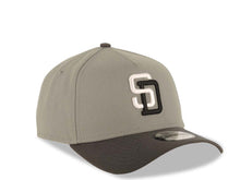 Load image into Gallery viewer, San Diego Padres New Era MLB 9FORTY 940 Adjustable A-Frame Cap Hat Gray Crown Gray Visor White/Black Logo Gray UV