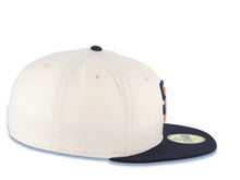 Load image into Gallery viewer, San Diego Padres New Era MLB 59FIFTY 5950 Fitted Cap Hat Cream Crown Navy Blue Visor Navy Blue/Orange/White Logo Gray UV