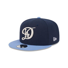 Load image into Gallery viewer, Los Angeles Dodgers New Era MLB 9FIFTY 950 Snapback Cap Hat Navy Blue Crown Dark Sky Blue Visor Team Color Logo (2024 City Connect)