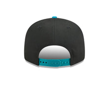 Load image into Gallery viewer, San Jose Sharks New Era NHL 9FIFTY 950 Snapback Cap Hat Black Crown Teal Visor Team Color Logo