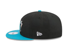 Load image into Gallery viewer, San Jose Sharks New Era NHL 9FIFTY 950 Snapback Cap Hat Black Crown Teal Visor Team Color Logo