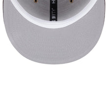 Load image into Gallery viewer, San Diego Padres New Era MLB 59FIFTY 5950 Fitted Cap Hat Khaki Crown Brown Visor Brown/Orange Retro Cooperstown Logo