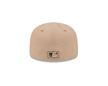 Load image into Gallery viewer, (Youth) San Diego Padres New Era MLB 59FIFTY 5950 Kid Fitted Cap Hat Khaki Crown Brown Visor Brown/Orange Cooperstown Logo