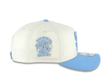 Load image into Gallery viewer, San Diego Padres New Era MLB 9FORTY 940 Adjustable Cap Hat Cream Crown Sky Blue Visor Sky Blue Logo 25th Anniversary Side Patch Gray UV