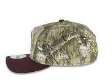 Load image into Gallery viewer, San Diego Padres New Era MLB 9FORTY 940 Adjustable A-Frame Cap Hat Real Tree Edge Camo Crown Maroon Visor White/Maroon Logo 1998 World Series Side Patch