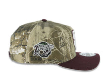 Load image into Gallery viewer, San Diego Padres New Era MLB 9FORTY 940 Adjustable A-Frame Cap Hat Real Tree Edge Camo Crown Maroon Visor White/Maroon Logo 1998 World Series Side Patch