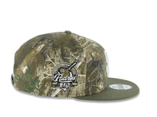 Load image into Gallery viewer, San Diego Padres New Era MLB 9FIFTY 950 Snapback Cap Hat Real Tree Edge Camo Crown Olive Green Visor White/Olive Green Logo 40th Anniversary Side Patch