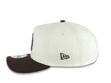 Load image into Gallery viewer, San Diego Padres New Era MLB 9FORTY 940 Adjustable A-Frame Cap Hat Cream Crown Dark Brown Visor Dark Brown Logo 1998 World Series Side Patch