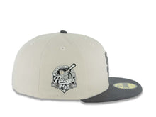 Load image into Gallery viewer, San Diego Padres New Era MLB 59FIFTY 5950 Fitted Cap Hat Stone Crown Gray Visor Gray Logo 40th Anniversary Side Patch Gray UV