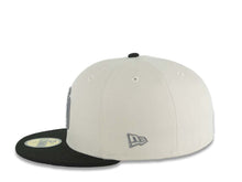 Load image into Gallery viewer, San Diego Padres New Era MLB 59FIFTY 5950 Fitted Cap Hat Stone Crown Black Visor Dark Gray Logo 25th Anniversary Side Patch Gray UV