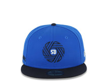 Load image into Gallery viewer, San Diego FC New Era 59FIFTY 5950 Fitted Cap Hat Royal Blue Navy Blue Visor White/Navy Blue Logo Gray UV