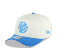 Load image into Gallery viewer, San Diego FC New Era MLS 9FORTY 940 Adjustable A-Frame Cap Hat Cream Crown Light Blue Visor Light Blue Logo Gray UV Gray UV