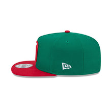Load image into Gallery viewer, Mexico New Era WBC World Baseball Classic 9FIFTY 950 Snapback A-Frame Cap Hat Green Crown Red Visor Team Color Logo Mexico Flag Side Patch