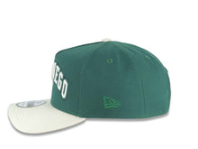 Load image into Gallery viewer, San Diego Padres New Era MLB 9FORTY 940 Adjustable A-Frame Cap Hat Green Crown Cream Visor White/Green Text Logo Stadium Side Patch Gray UV