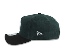 Load image into Gallery viewer, (Corduroy Crown) San Diego Padres New Era MLB 9FORTY 940 Adjustable A-Frame Cap Hat Dark Green Crown Black Visor White Logo Petcopark Stadium Side Patch