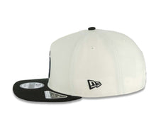 Load image into Gallery viewer, San Diego Padres New Era MLB 9FIFTY 950 A-Frame Snapback Cap Hat Cream Crown Black Visor Black Logo 25th Anniversary Side Patch