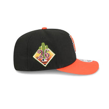 Load image into Gallery viewer, San Francisco Giants New Era MLB 9SEVENTY 970 Snapback Cap Hat Black Crown Orange Visor Orange/Black/White Logo 2026 Spring Training Side Patch