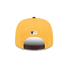 Load image into Gallery viewer, San Diego Padres New Era MLB 9SEVENTY 970 Snapback Cap Hat Yellow Crown Brown Visor Yellow/Brown/White Logo 2026 Spring Training Side Patch