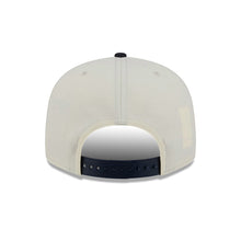 Load image into Gallery viewer, Atlanta Braves New Era MLB 9FIFTY 950 Snapback Cap Hat Cream Crown Navy Blue Visor Navy Blue Logo Localized Map Side Patch