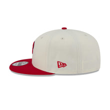 Load image into Gallery viewer, Philadelphia Phillies New Era MLB 9FIFTY 950 Snapback Cap Hat Cream Crown Red Visor Red/Blue Logo Localized Map Side Patch