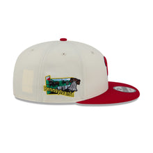 Load image into Gallery viewer, Philadelphia Phillies New Era MLB 9FIFTY 950 Snapback Cap Hat Cream Crown Red Visor Red/Blue Logo Localized Map Side Patch
