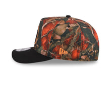 Load image into Gallery viewer, San Diego Padres New Era MLB 9FORTY 940 A-Frame Snapback Cap Hat Leaves Camo Crown Black Visor Black/Orange Logo 50th Anniversary Side Patch