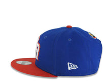 Load image into Gallery viewer, (Youth)Puerto Rico New Era 9FIFTY 950 Kid Snapback Cap Hat Ligh Royal Blue Crown Red Visor Red/White Logo Puerto Rico Flag Side Patch Gray UV