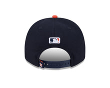 Load image into Gallery viewer, Houston Astros New Era MLB 9FIFTY 950 Snapback A-Frame Cap Hat Navy Blue Crown Orange Visor Team Color Logo With Cartoon Gray UV
