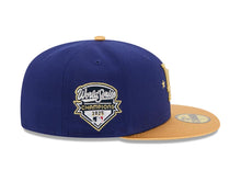 Load image into Gallery viewer, Los Angeles Dodgers New Era MLB 59FIFTY 5950 Fitted Cap Hat Royal Blue Crown Gold Visor Gold Logo 2025 World Series Champions Side Patch