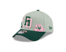 Load image into Gallery viewer, Dominican Republic New Era WBC 9FORTY 940 Adjustable A-Frame Cap Hat Pistachio Green Crown Green Visor Green/Pink Logo