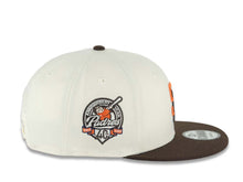 Load image into Gallery viewer, San Diego Padres New Era MLB 9FIFTY 950 Snapback Cap Hat Chrome White Crown Dark Brown Visor Orange/Dark Brown Logo 40th Anniversary Side Patch