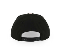 Load image into Gallery viewer, Puerto Rico New Era 9FORTY 940 Adjustable A-Frame Cap Hat Black Crown Pink Visor Black/White Logo Pink Flower WBC World Baseball Classic Side Patch