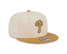 Load image into Gallery viewer, Philadelphia Phillies New Era MLB 9FIFTY 950 Snapback Cap Hat Cream Crown Light Brown Visor Light Brown/Brown Logo (Color Pack)
