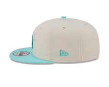 Load image into Gallery viewer, Los Angeles Dodgers New Era MLB 9FIFTY 950 Snapback Cap Hat Cream Crown Light Teal Visor Light Teal/Gray Logo (Color Pack)