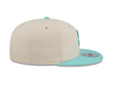 Load image into Gallery viewer, Seattle Mariners New Era MLB 9FIFTY 950 Snapback Cap Hat Cream Crown Light Teal Visor Light Teal/Gray Logo (Color Pack)